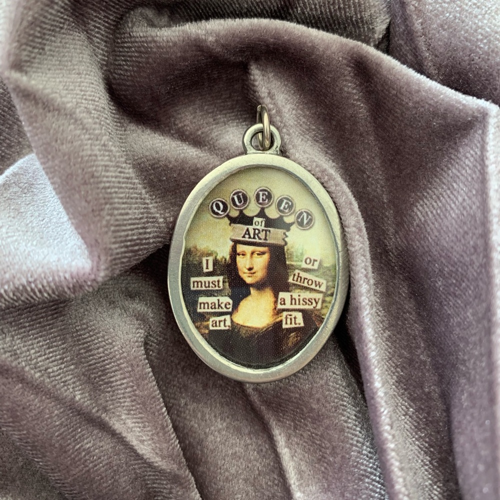 Queen of Art whimsical Pendant